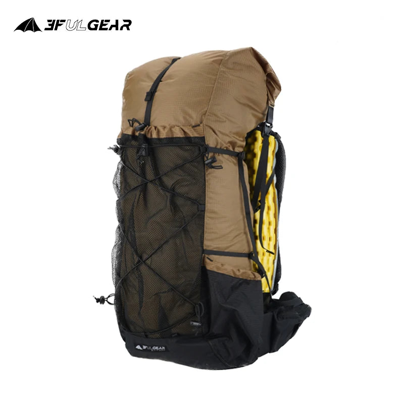 3F UL Gear Ultralight Hiking Backpacks 45L Portable Climbing Bags Waterproof Camping Packs for Outdoor Hiking Travel Qidian 2